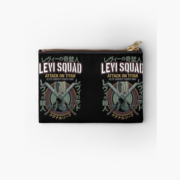 Item preview, Attack on Titan Levi Squad Anime Manga Graphic Tee designed and sold by Senpaiwaves.