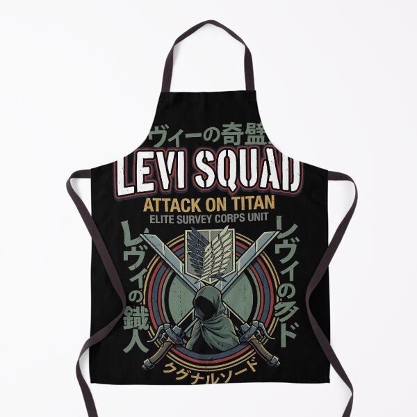 Item preview, Attack on Titan Levi Squad Anime Manga Graphic Tee designed and sold by Senpaiwaves.