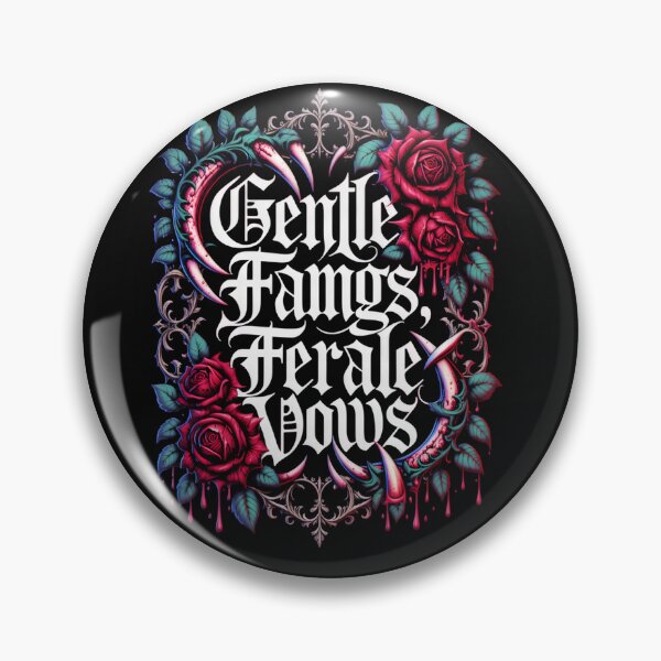 Item preview, Dark Fantasy Gothic Design | Gentle Fangs Feral Vows | Vampire Dark Romance designed and sold by VoidPixelAU.