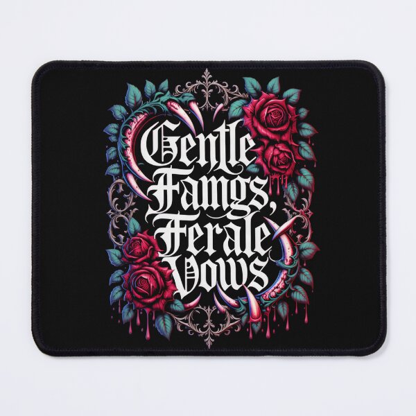 Item preview, Dark Fantasy Gothic Design | Gentle Fangs Feral Vows | Vampire Dark Romance designed and sold by VoidPixelAU.
