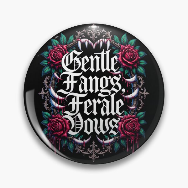 Item preview, Vampirecore Gothic Design | Gentle Fangs Feral Vows | Dark Romance Alternative designed and sold by VoidPixelAU.