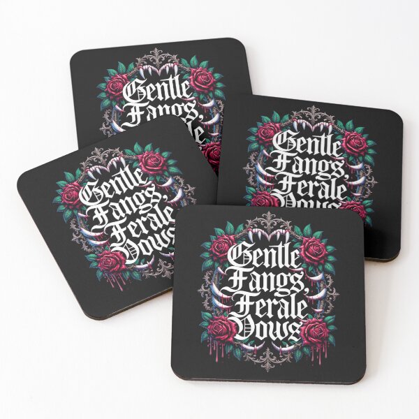 Item preview, Vampirecore Gothic Design | Gentle Fangs Feral Vows | Dark Romance Alternative designed and sold by VoidPixelAU.