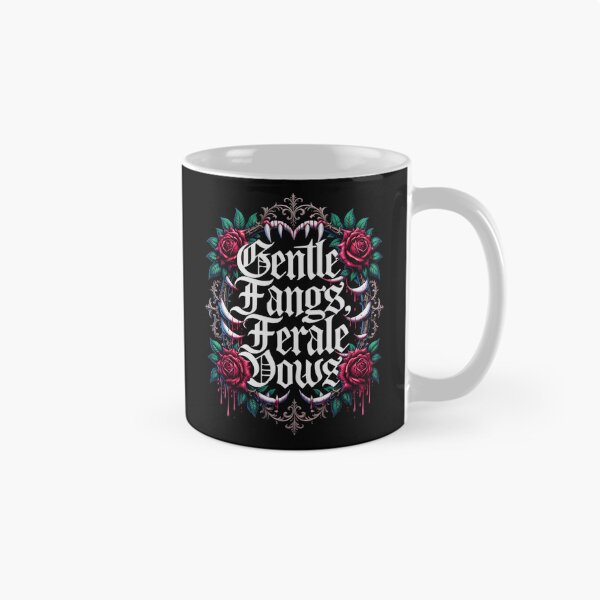 Item preview, Vampirecore Gothic Design | Gentle Fangs Feral Vows | Dark Romance Alternative designed and sold by VoidPixelAU.