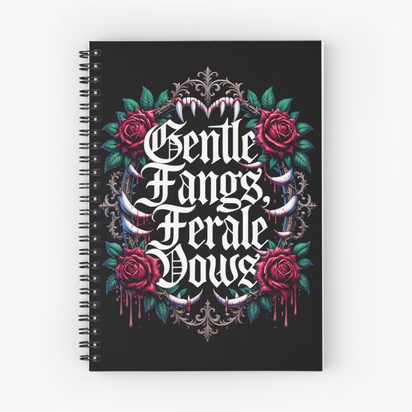 Item preview, Vampirecore Gothic Design | Gentle Fangs Feral Vows | Dark Romance Alternative designed and sold by VoidPixelAU.