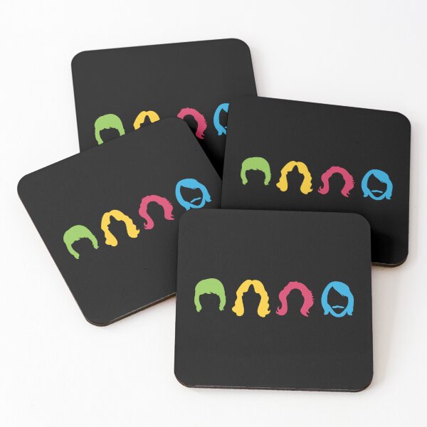 Item preview, Minimalist Retro Pop Band Hair Silhouettes Art designed and sold by aaronsbradly.