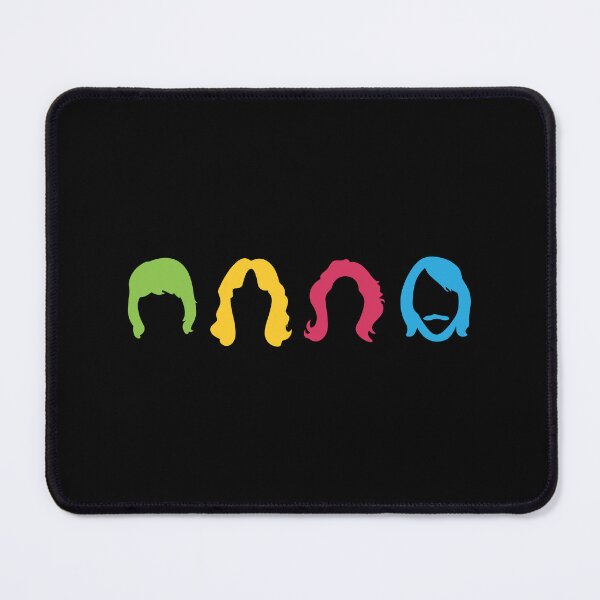 Item preview, Minimalist Retro Pop Band Hair Silhouettes Art designed and sold by aaronsbradly.
