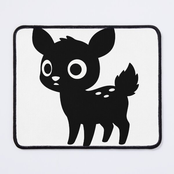 Item preview, Cute Baby Deer Sticker - Kawaii Pudu Fawn Silhouette Print Minimalist Spotted Woodland Animal Nursery Wall Art designed and sold by BestChoiceService.