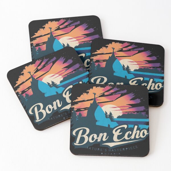 Item preview, Bon Echo Ontario Vintage Sunset Landscape Travel T-Shirt | Nature’s Masterpiece Canadian Park Design designed and sold by TopDesignHut.