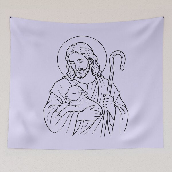 Item preview, Jesus the Good Shepherd designed and sold by IslaryCreation.