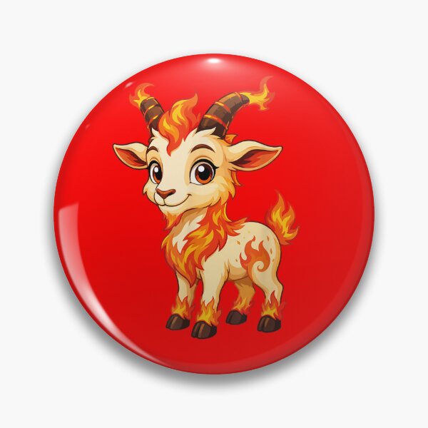 Item preview, Fire Goat Fantasy Creature Mythical Animal designed and sold by GrumpySableye.