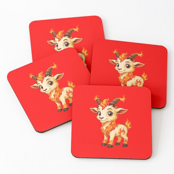 Item preview, Fire Goat Fantasy Creature Mythical Animal designed and sold by GrumpySableye.