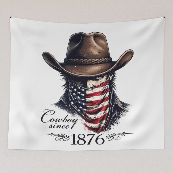 Item preview, Cowboy Since 1876 Patriotic 250th Anniversary American Heritage 1776-2026 designed and sold by Thread&Fable.