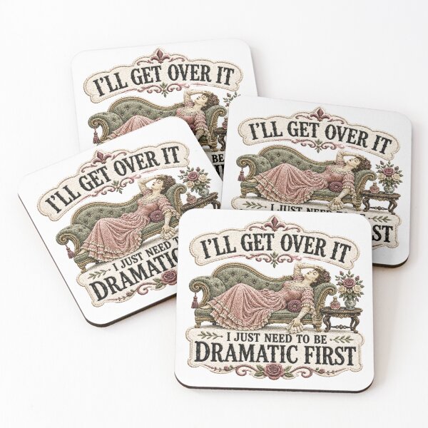 Item preview, I'll Get Over It I Just Need To Be Dramatic First | Victorian Lady Embroidered Patch Edition designed and sold by AMICO77.