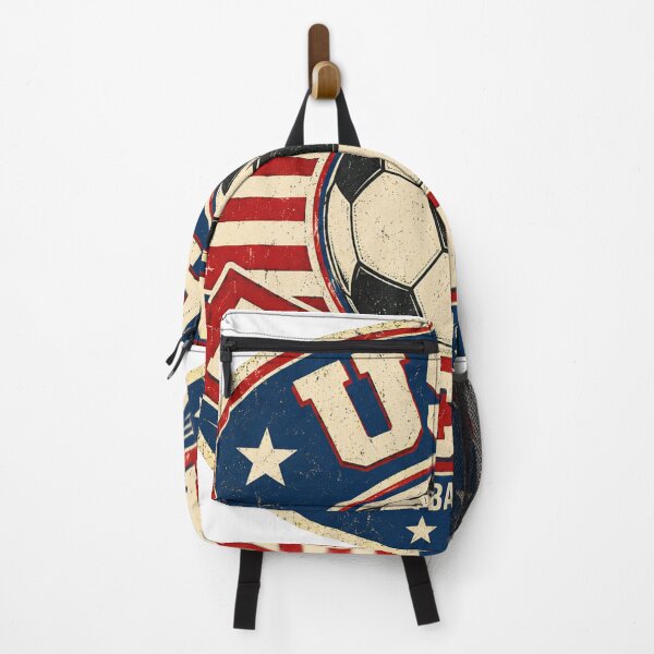 Item preview, USA Match Day Football Pride Retro Soccer Sticker Design designed and sold by absousamsung.