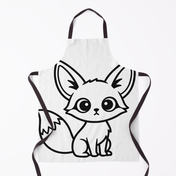 Item preview, Cute Fennec Fox Sticker - Kawaii Chibi Desert Fox Line Art Print Minimalist Big Ears Animal Nursery Decor designed and sold by BestChoiceService.