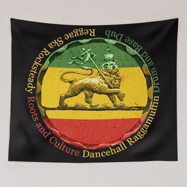 Item preview, Reggae Music Genres Lion of Judah Badge designed and sold by rastaseed.