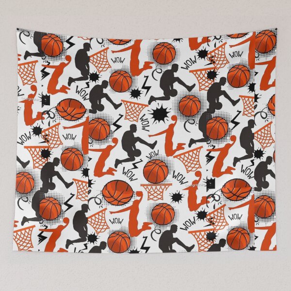 Item preview, Basketball Seamless Pattern - Urban Streetwear Sports Art designed and sold by gokhanuzen.