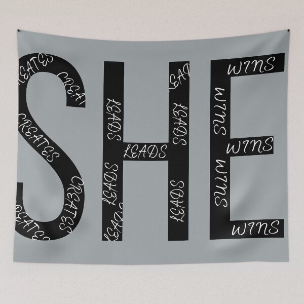 Item preview,  Bold SHE Mantra Block | Creates Leads Wins Word Art designed and sold by Typomuse-studio.
