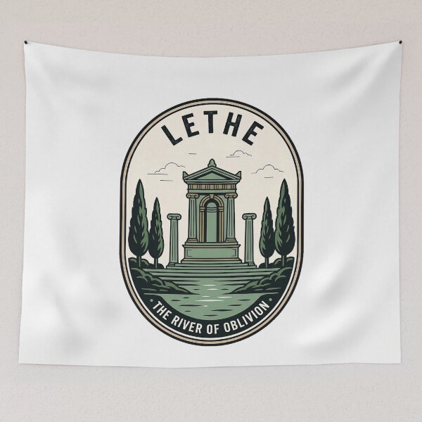 Item preview, Lethe River of Oblivion Greek Mythology Badge designed and sold by k3rstman1.
