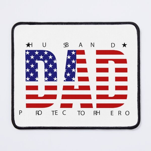 Item preview, Dad Husband Protector Hero American Flag Design designed and sold by Gravelpeak Co..