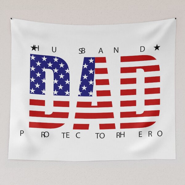 Item preview, Dad Husband Protector Hero American Flag Design designed and sold by Gravelpeak Co..