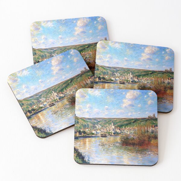 Item preview, Sunset Glow Over Vétheuil: Monet’s Impression of Light and Tranquility designed and sold by artdesignsnow.