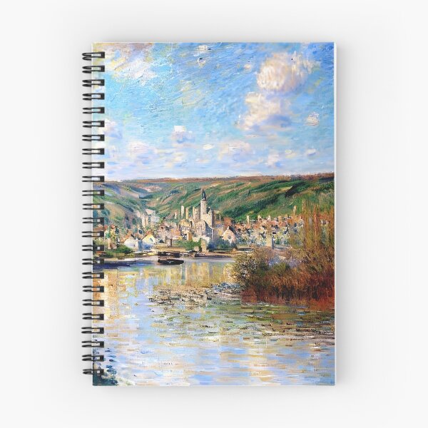 Item preview, Sunset Glow Over Vétheuil: Monet’s Impression of Light and Tranquility designed and sold by artdesignsnow.