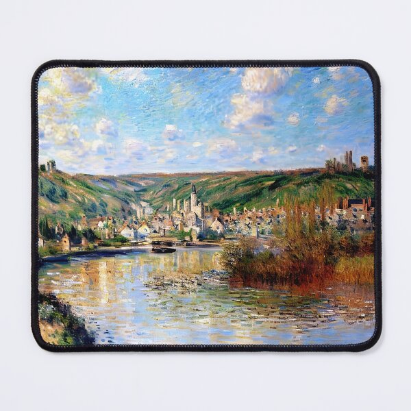 Item preview, Sunset Glow Over Vétheuil: Monet’s Impression of Light and Tranquility designed and sold by artdesignsnow.