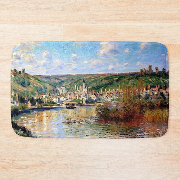 Item preview, Sunset Glow Over Vétheuil: Monet’s Impression of Light and Tranquility designed and sold by artdesignsnow.