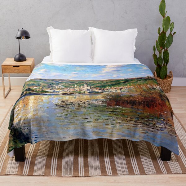 Item preview, Sunset Glow Over Vétheuil: Monet’s Impression of Light and Tranquility designed and sold by artdesignsnow.