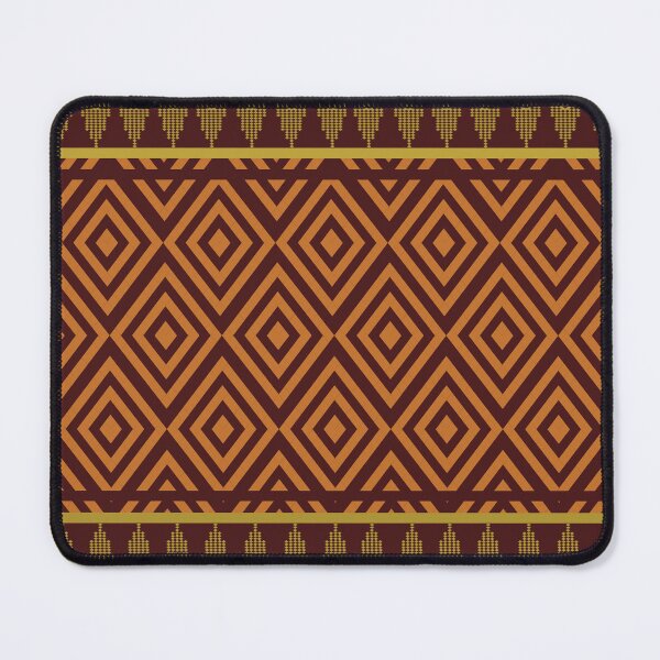 Item preview, Thai traditional textile pattern reimagined in pixel art style with deep red tones. designed and sold by Line-Aura.