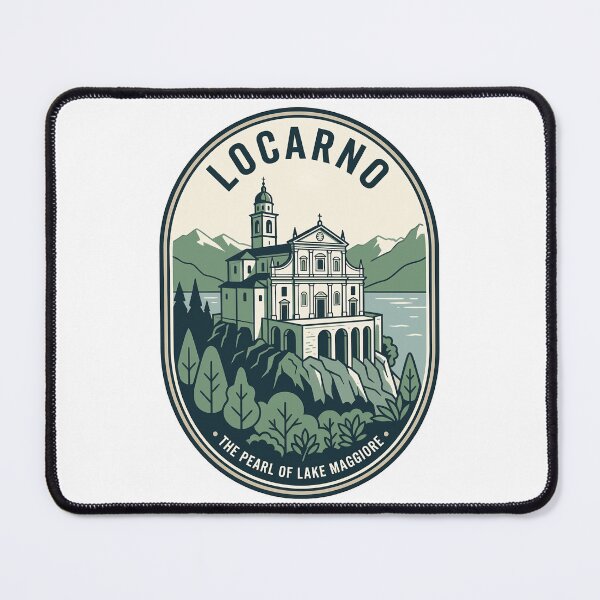 Item preview, Vintage Locarno Switzerland Lake Maggiore Travel Badge designed and sold by k3rstman1.