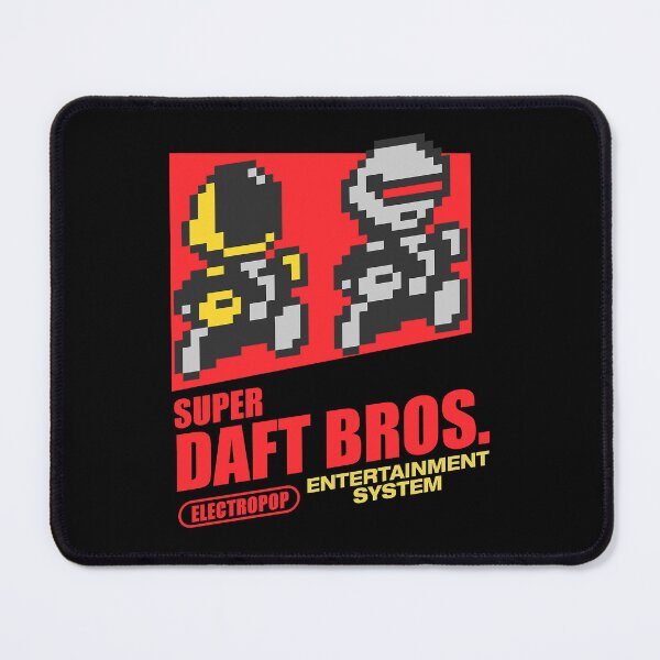 Item preview, Super Daft Bros Retro Pixel Art Electropop designed and sold by aaronsbradly.