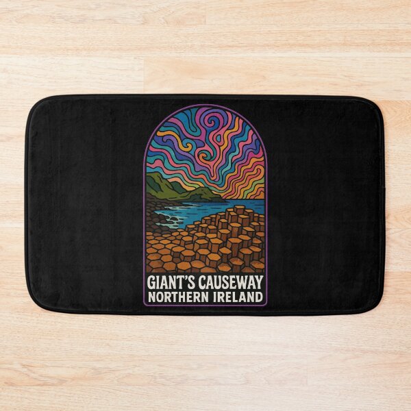 Item preview, Giant's Causeway Northern Ireland Trippy Travel designed and sold by TomFrontierArt.