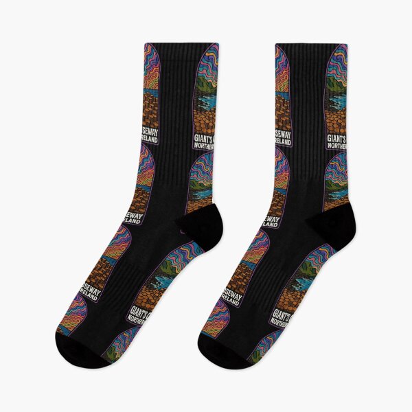 Item preview, Giant's Causeway Northern Ireland Trippy Travel designed and sold by TomFrontierArt.