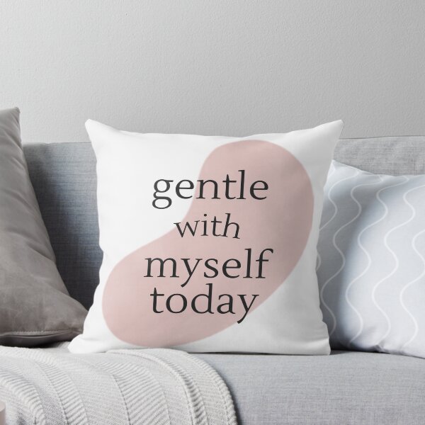 Item preview, Gentle With Myself Today – Self Care Affirmation Typography Design designed and sold by CosmicQuietLab.