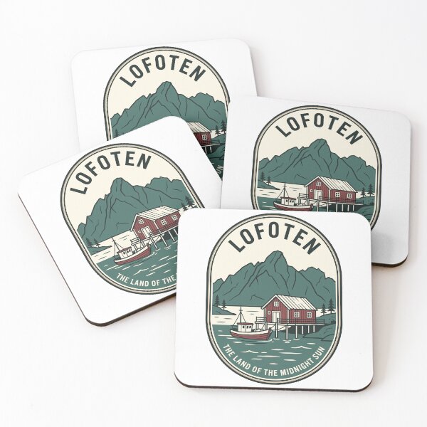 Item preview, Vintage Lofoten Norway Midnight Sun Landscape designed and sold by k3rstman1.