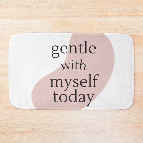 Item preview, Gentle With Myself Today – Self Care Affirmation Typography Design designed and sold by CosmicQuietLab.