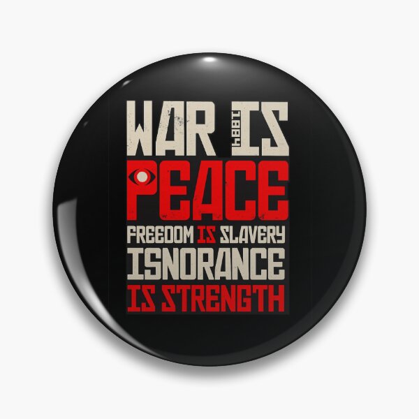 Item preview, War Is Peace Dystopian Political Quote Design designed and sold by Ekonolotie.