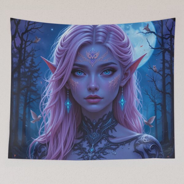 Item preview, Moon Elf Portrait designed and sold by RaF71PrO.
