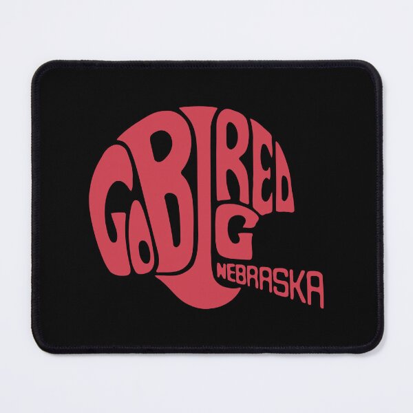 Item preview, Go Big Red Nebraska Retro Helmet Typography Art designed and sold by aaronsbradly.
