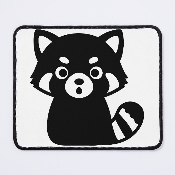 Item preview, Cute Red Panda Sticker - Kawaii Chibi Surprised Animal Silhouette Monochrome Woodland Nursery Art designed and sold by BestChoiceService.