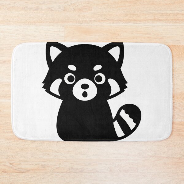 Item preview, Cute Red Panda Sticker - Kawaii Chibi Surprised Animal Silhouette Monochrome Woodland Nursery Art designed and sold by BestChoiceService.