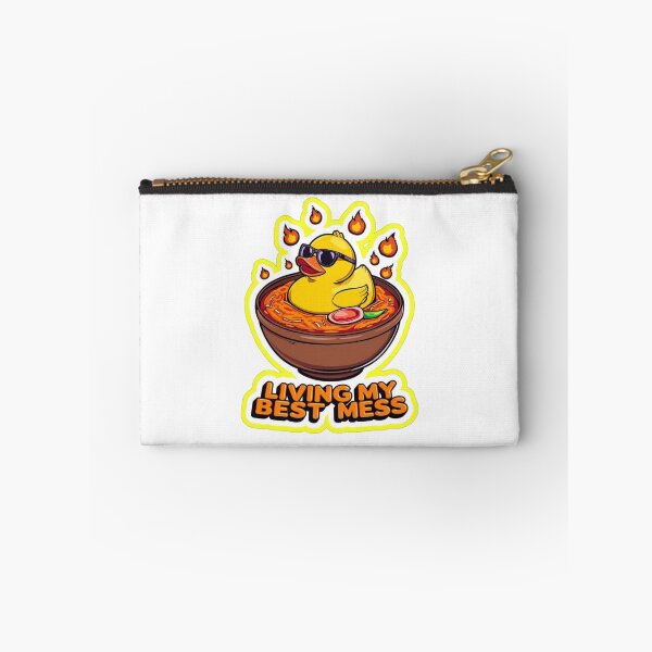 Item preview, Funny Rubber Duck Living My Best Mess designed and sold by MoodPeel_ .