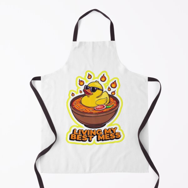 Item preview, Funny Rubber Duck Living My Best Mess designed and sold by MoodPeel_ .