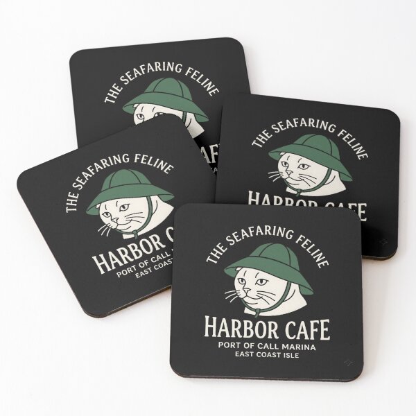 Item preview, Seafaring Feline Harbor Cafe Cat T-Shirt designed and sold by artlife4.