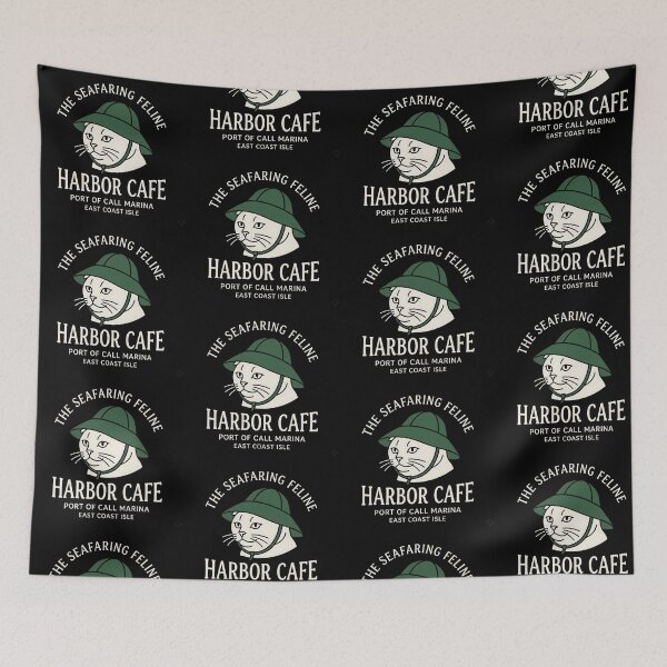 Item preview, Seafaring Feline Harbor Cafe Cat T-Shirt designed and sold by artlife4.