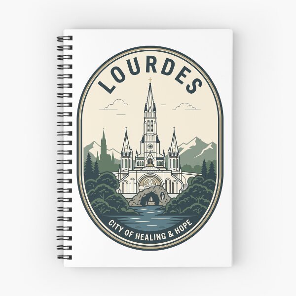 Item preview, Lourdes France Sanctuary City of Healing Vintage Badge designed and sold by k3rstman1.