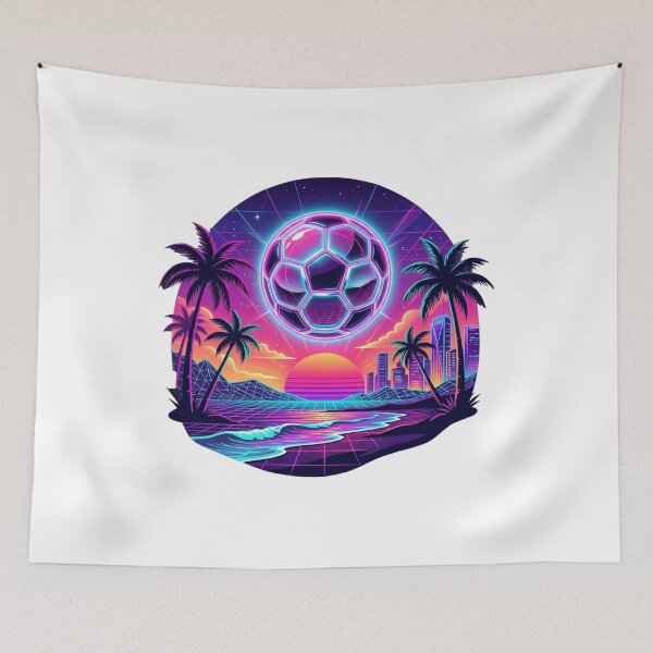 Item preview, Retro Miami Soccer Club – Vintage Summer Football Vibes designed and sold by Melia-Store.