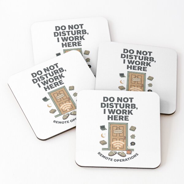 Item preview, Do Not Disturb I Work Here Remote Operations Home Office Sign Art designed and sold by Fenay Designs.